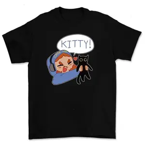 Caseoh Kitty Meme Shirt Playful Quirky Graphic Modern Streetwear