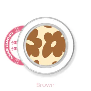 abbyrose Funky Flowers Phone Grip with magnet Clear Brown
