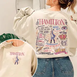 2 Side Hamilton Musical Quote Sweatshirt, Lin-Manuel Miranda Inspired Revolutionary Line Shirt, American Musical Shirt, Casual