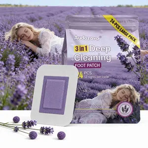 Detox Foot Pads -Zeolite &Ashwagandha | Good Night, Cleansing, Stress Relief, Pain Relief Variants with Magnesium Glycinate, Valerian Root & Lavender toxin removal