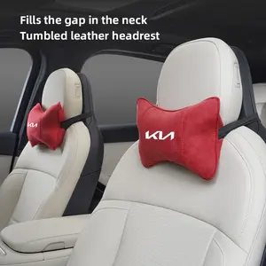 Car Seat Headrest Neck Pillow Support Cushion Headrest For KIA Soul Cadenza K5 K9 Proceed Niro Sportage EV3 Carnival Forte EV6 K8 Stinger RIO Cerato Ceed Sorento Picanto Telluride Ray EV Syros K4 Borrego Sonet Optima Seltos Stonic Auto Accessories