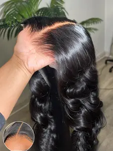 Gabrielle Hair Glueless Wigs Body Wave Lace Wig Human Hair Ready To Wear Wiogs Pre Cut Pre Plucked 6X4 7X5 Hd Transparent  Lace Closure Wig Brazilian Wig For Women 180% Density  #SummerVibes#tiktokshopspringglowup