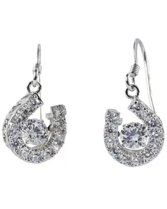 Kelly Herd Women's Women'S Dancing Stone Horseshoe Dangle Earrings - Erdangle