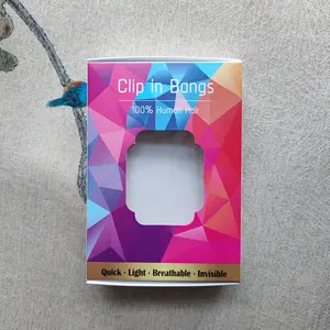 【Don't buy - Free gift-bangs‘ box】An exquisite Colored gift box, through the transparent part on the front, you can directly see the hair. It can be filled with a topper made of real hair, which is also very elegant as a gift.