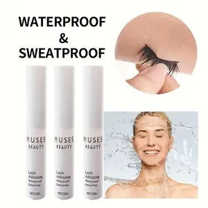 1/2/3 Pcs Eyelash Glue Cluster Lash Adhesive, Super Strong Hold Fast Dry Waterproof, Gentle Long Lasting for Strip Lashes, Makeup Eyelashes Extension