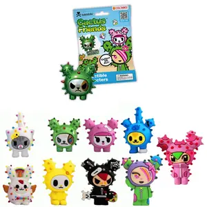 1/3/6/PCS Official Tokidoki Cactus Friends Blind Box 3D Vinyl Figures, Cute Dripping Style PVC Miniatures, Mystery Toy Figures for Adults, Desktop Ornament