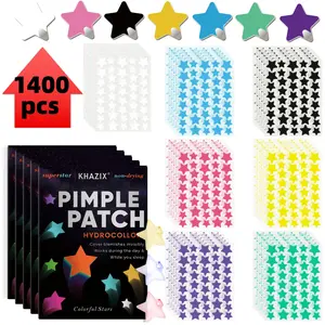 1400 Pack Cute Star-Shaped Pimple Patches for Face, Hydrocolloid Acne Cover with Tea Tree Oil, Effective Absorption & Protection, Facial Patches, Blemish Patches