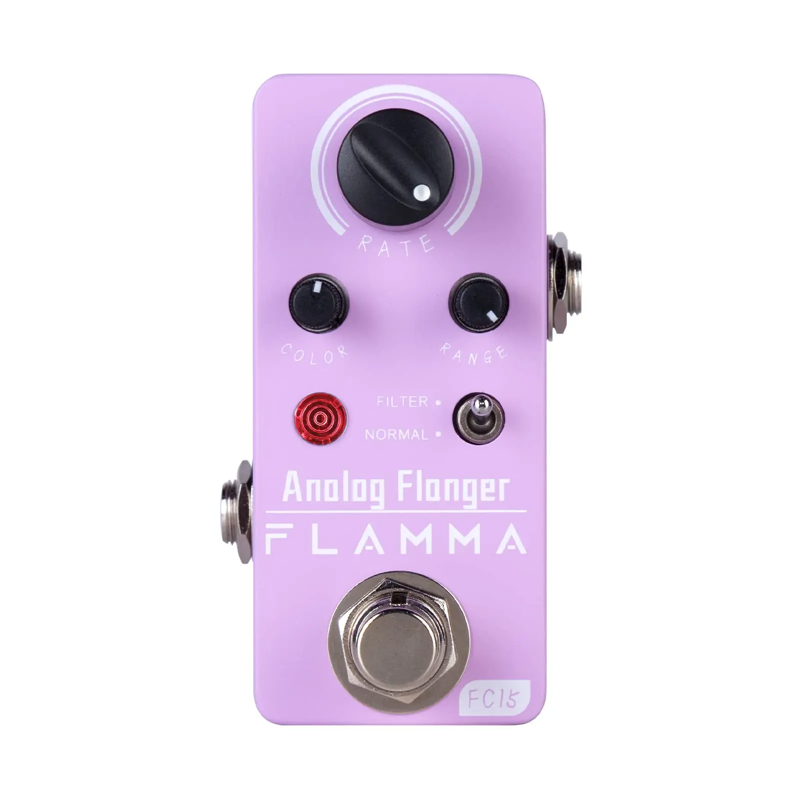 FLAMMA FC15 Classic Analog Flanger Pedal - Compact Mini Pedal with Oscillator & Filter Effects, 2 Modes, True Bypass, Bright Color Durable Metal Shell