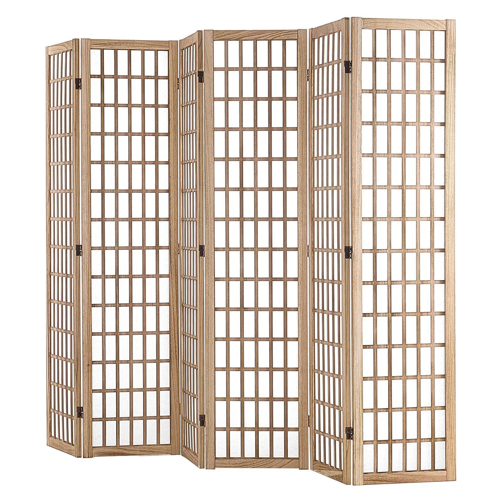 VEVOR Room Divider,  , 6 Panel Japanese Room Divider, Wood Folding Privacy Screen Indoor, Japanese Partition Dividers Portable Decoration Screens, for Room Separation Home Office Restaurant & Bedroom#BacktoSchool