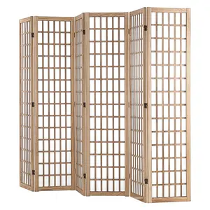 【SummerFinds】VEVOR Room Divider,  , 6 Panel Japanese Room Divider, Wood Folding Privacy Screen Indoor, Japanese Partition Dividers Portable Decoration Screens, for Room Separation Home Office Restaurant & Bedroom