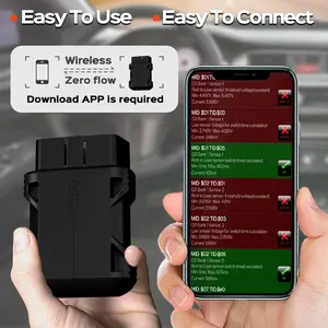 Obd2 Car Scanner, Fault Code Reader, Engine Diagnostic Tool, Compatible with iPhone/android, Real-Time Data, Mode 6, Point Capture