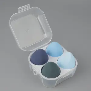 Professional Makeup Sponge Set, 4-Piece Foundation Mixing Sponges, Wet & Dry Use, Blending Beauty Sponge, Suitable for Creams & Liquids, Beauty Blender Kit