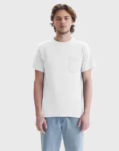 Hanes Men's Authentic Pocket T-shirt Underwear Comfortable Fit Soft Stretch Fabric Breathable 5590