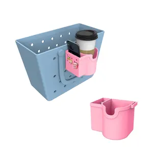 1pc Beach Bag Pendant, Soft Silicone Expansion Storage Rack, Decorative Charm Inserts, Compatible with Stanley Cup, Phone Case, Key, Lipstick, Sunglass, Wallet