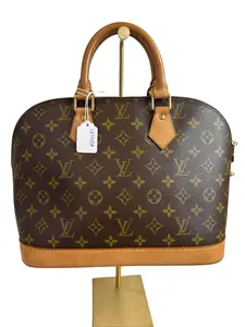 Pre-owned Louis Vuitton COATED CANVAS TOP HANDLE BAG MONOGRAM ALMA GOOD CONDITION