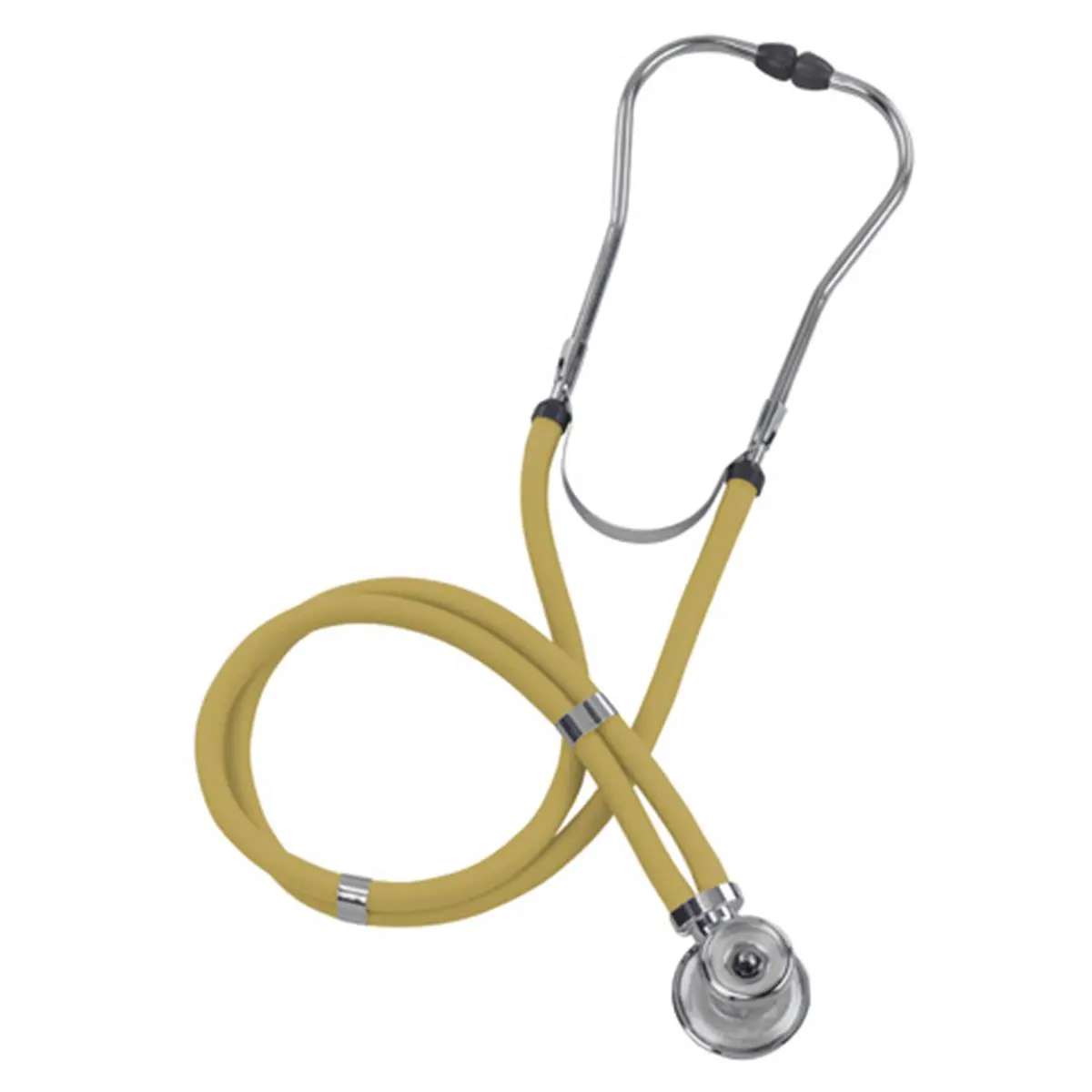 Mabis Legacy Sprague Rappaport-Type Stethoscope - Boxed, High-Acoustic Quality Healthcare Tool with Interchangeable Parts for Adult & Infant Small Animal Health Supplies, Yellow