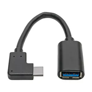 Eaton Tripp Lite series USB-C to USB-A Adapter (M/F), Right-Angle C, USB 3.2 Gen 1 (5 Gbps), Thunderbolt 3 Compatible, 6-in. (15.24 cm)