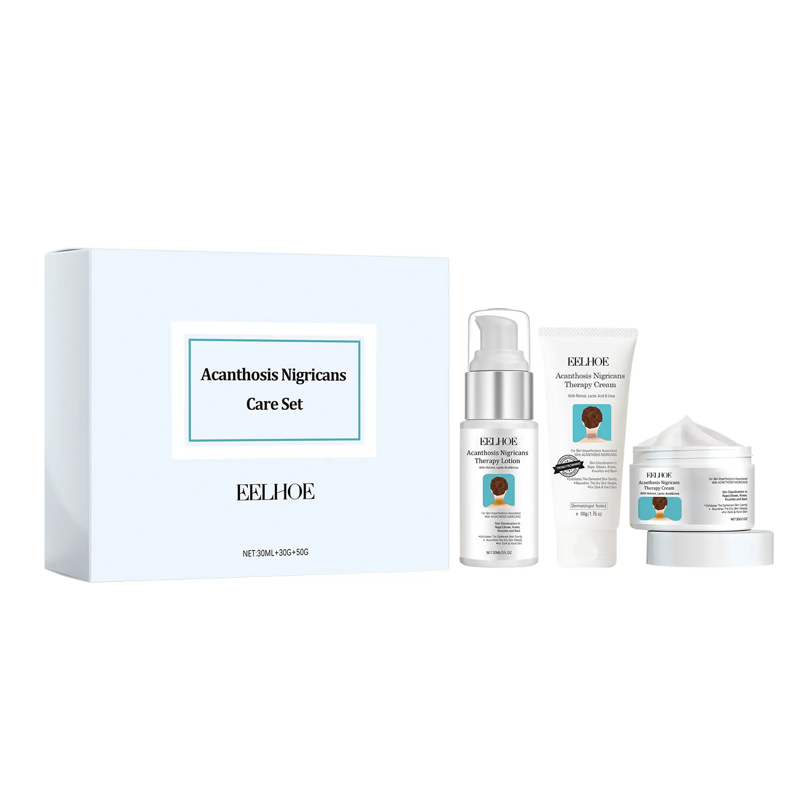 Acanthosis Nigricans Cream Set, Dark Spot Remover For Body-Underarm, Neck, Armpit, Knees, Elbows, Private Areas