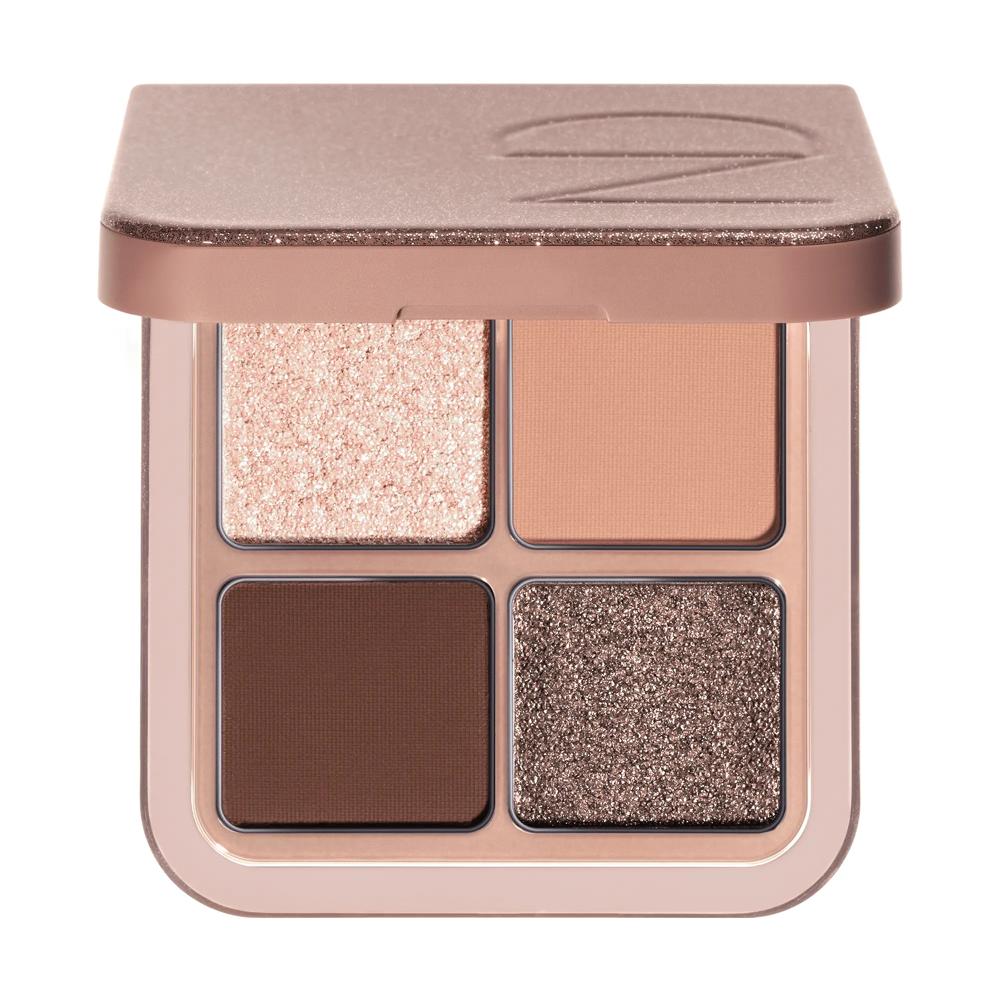 Natasha Denona LUXE GLAM COMPACT Quad Eyeshadow Palette with Matte Metallic & Sparkling Foiled Shades Highly Blendable Pigmented 7.8g