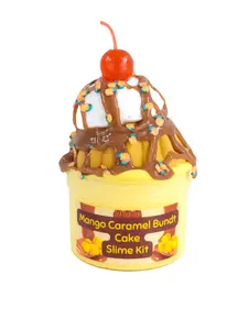 Caramel Mango Bundt Cake Slime Kit - Butter Slime Clay Kit - Scented Slime - Imagination Harvest Slime Shop - Stretchy Slime
