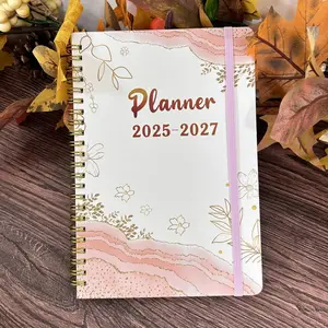 Blue and Pink 3-Year Plan 2025-2027 Daily Weekly Monthly Record Book A5 Spiral-bound Organizer Notebook 12-month Plan Workbook Family Schedule Two Planners User-Friendly Design planners for 2026 bullet journal