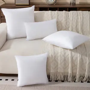 Home Pillow Core, Multiple Sizes, High Elasticity Cotton Fill, Durable Polyester Fiber, Soft Plush Decorative Insert, Home Decor, Sofa Decor, Bedding
