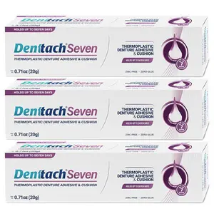 [HOT 2026 - COMBO 3 PACK] Denttach Denture Adhesive, Thermoplastic Denture Adhesive, Cushion and Reliner, Comfortable, Secure Denture Grip for Up to 7 Days, Non Glue, Zinc Free, Long Holding Denture Reliner - BLACK FRIDAY SALE 51%