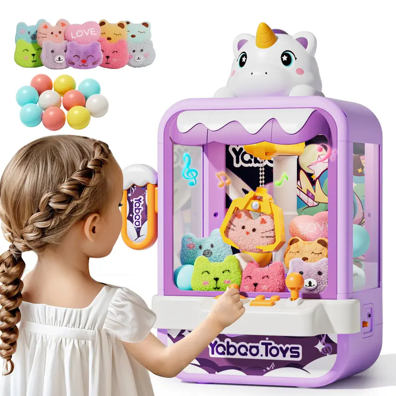 Dinosaur Claw Machine for Kids,Electronic Arcade Game Machine with Music,Mini Vending Machine Boys Birthday Toys Gifts Age 3+ Years