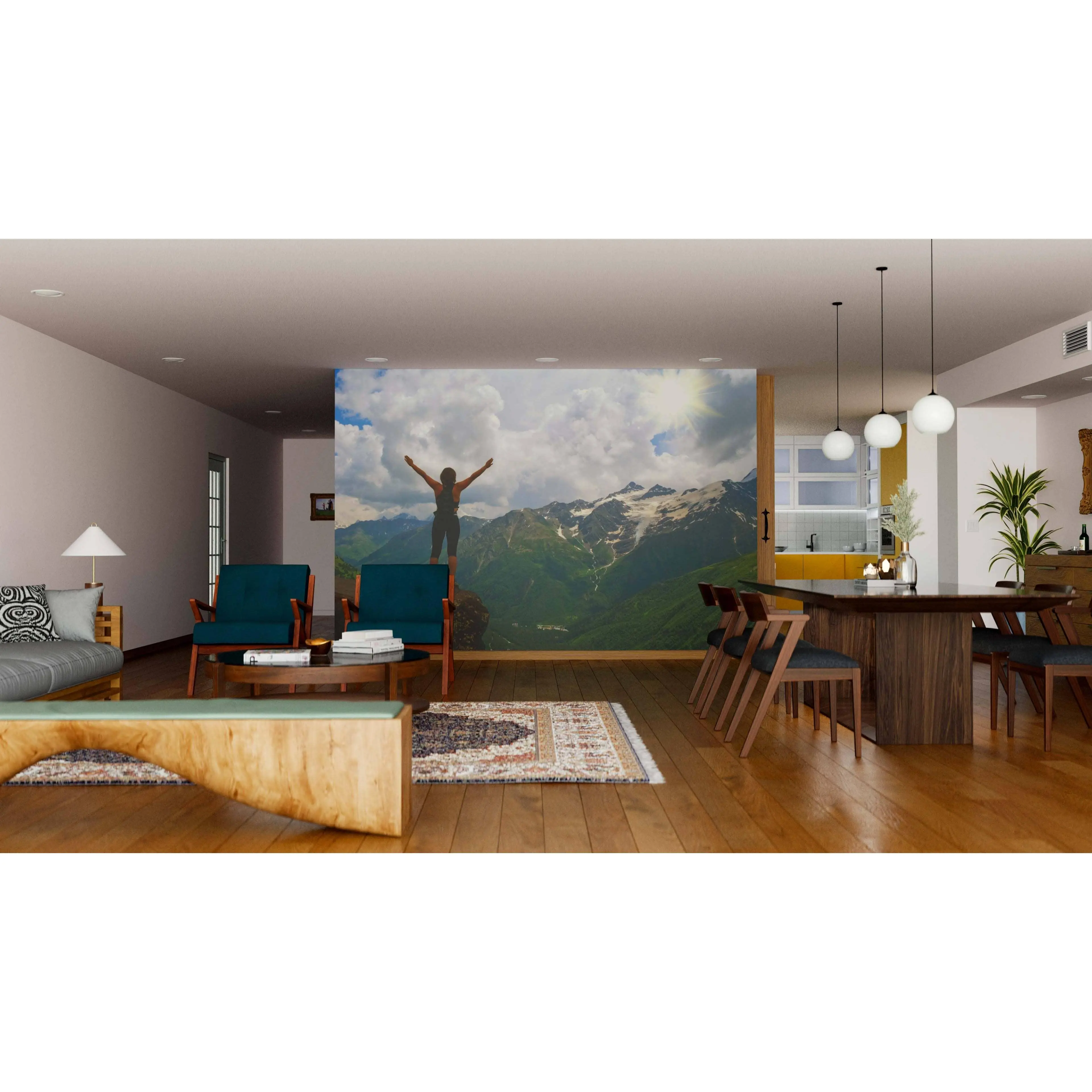 Top of the Mountain Wall Mural