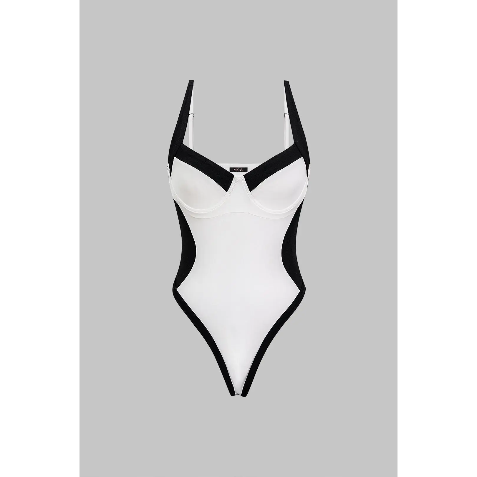 Contrast Sleeveless Bodysuit
