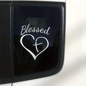 Letter & Heart Pattern Car Sticker, Self-Adhesive Creative Design Car Body Decoration Stickers, Car Exterior Decoration Accessories for Women & Men