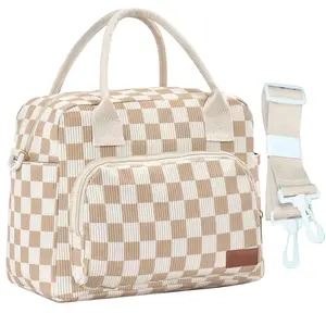 Leakproof Insulated Lunch Tote Bag with Shoulder Strap Portable Thermal for Work Picnic Travel and Outdoor