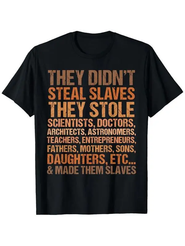 Women's Graphic T-Shirt, Casual Melanin Pride Print for Black History Month, 100% Cotton Short Sleeve with Round Neck, Smooth Seamless Fabric, Shortsleeve, Soft, Top, Tshirt