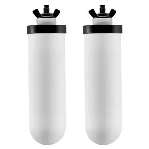 【fathersdaygift】VEVOR Water Filters Replacement, Purification Elements, Ceramic Replacement Filters, Easy to Replace Water Filter, Gravity Water Filter System, Compatible with Most Brands, Pack of 2, White