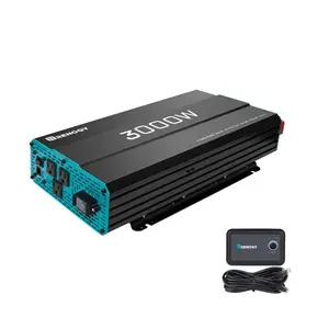 Renogy 3000W Pure Sine Wave Inverter 12V DC to 120V AC Converter for Home RV USB