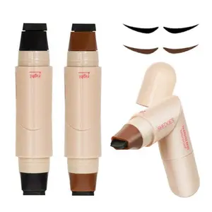 Heart Eyeliner Stamp Pen Dual Head – Waterproof Liquid Eyeliner, Quick-Dry Long Lasting Wing Eyeliner Stamp for Easy Eye Makeup (Black/Brown)