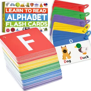Alphabet Flash Cards - Thick ABC Flash Cards for Kids Ages 3-6 - Lowercase & Uppercase Letter Recognition