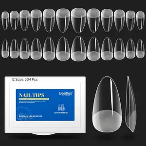 Beetles Gel Nail Tips Easy Nail Extension Etch X Nail Tips Gelly Tips Full Cover False Nails Gifts for Women Girls