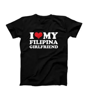 I Love My Filipina Girlfriend T-Shirt – Funny Couples Shirt, Filipino Pride Tee, Romantic Boyfriend Gift, Philippines Love Gift Idea, Clothes, Shortsleeve