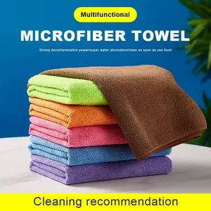 10 Pack Microfiber Cleaning Cloths – Highly Absorbent Durable Kitchen Towels, Multipurpose Household Dishwashing Rags, Reusable Cleaning Supplies