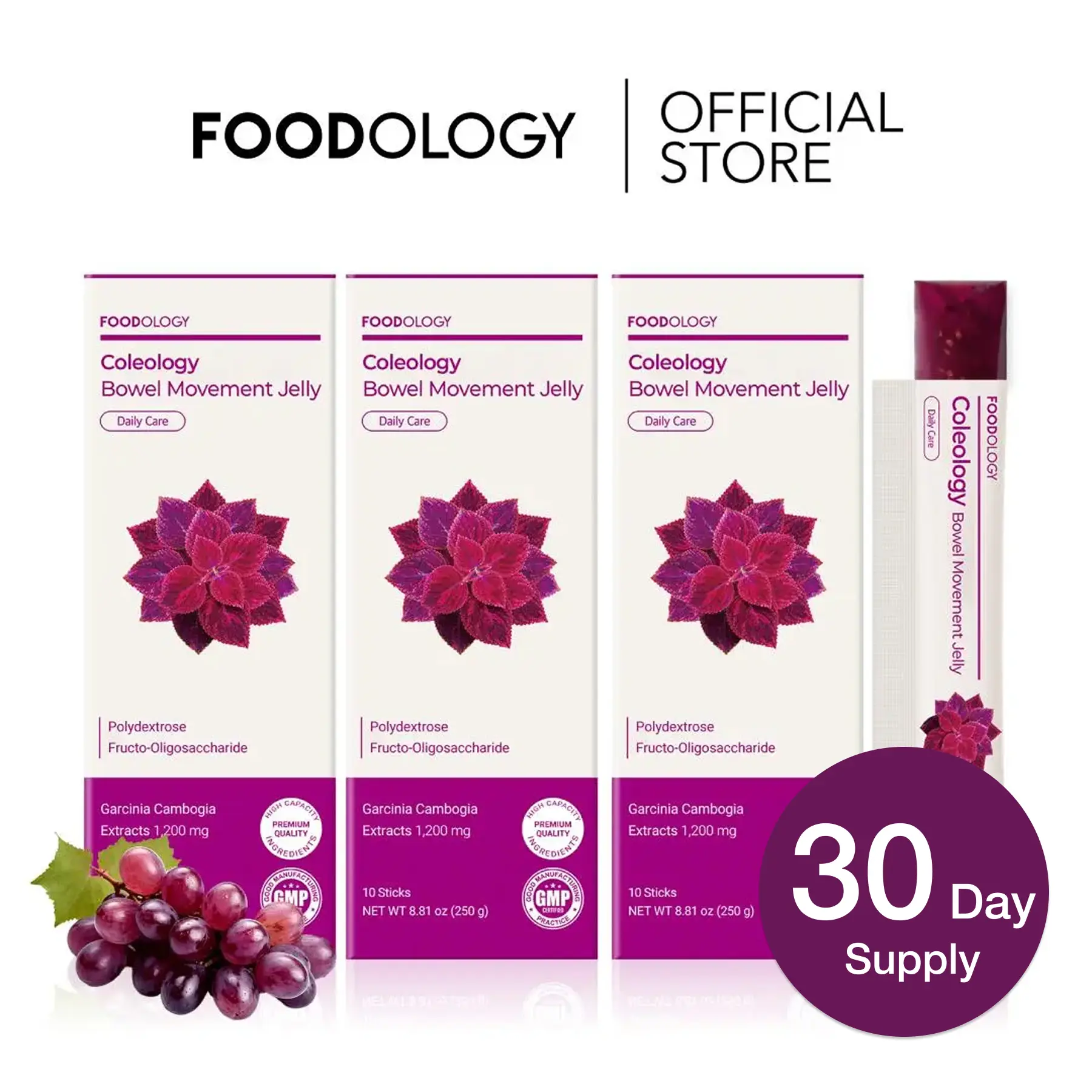 [FOODOLOGY] Bowel Movement Jelly 30 days | Gut Health, Debloat, Digestive Wellness Gummies