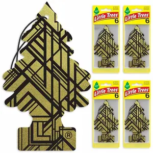 Little Trees Car Air Freshener Hanging Decor, Car Air Diffuser, Car Aromatherapy, Long-Lasting Scent, Fragrance, Car Scents, Car Accessory, 6 Pieces Set, for Cars and Home Use