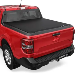 For 2022-2026 Ford Maverick 4.6FT Roll Up Tonneau Cover Truck Bed w/LED Lamp