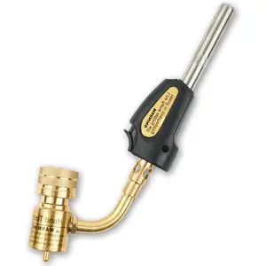Self-Ignition Stainless Steel Head MAPP Gas Torch 360° Swivel For Soldering, brazing
