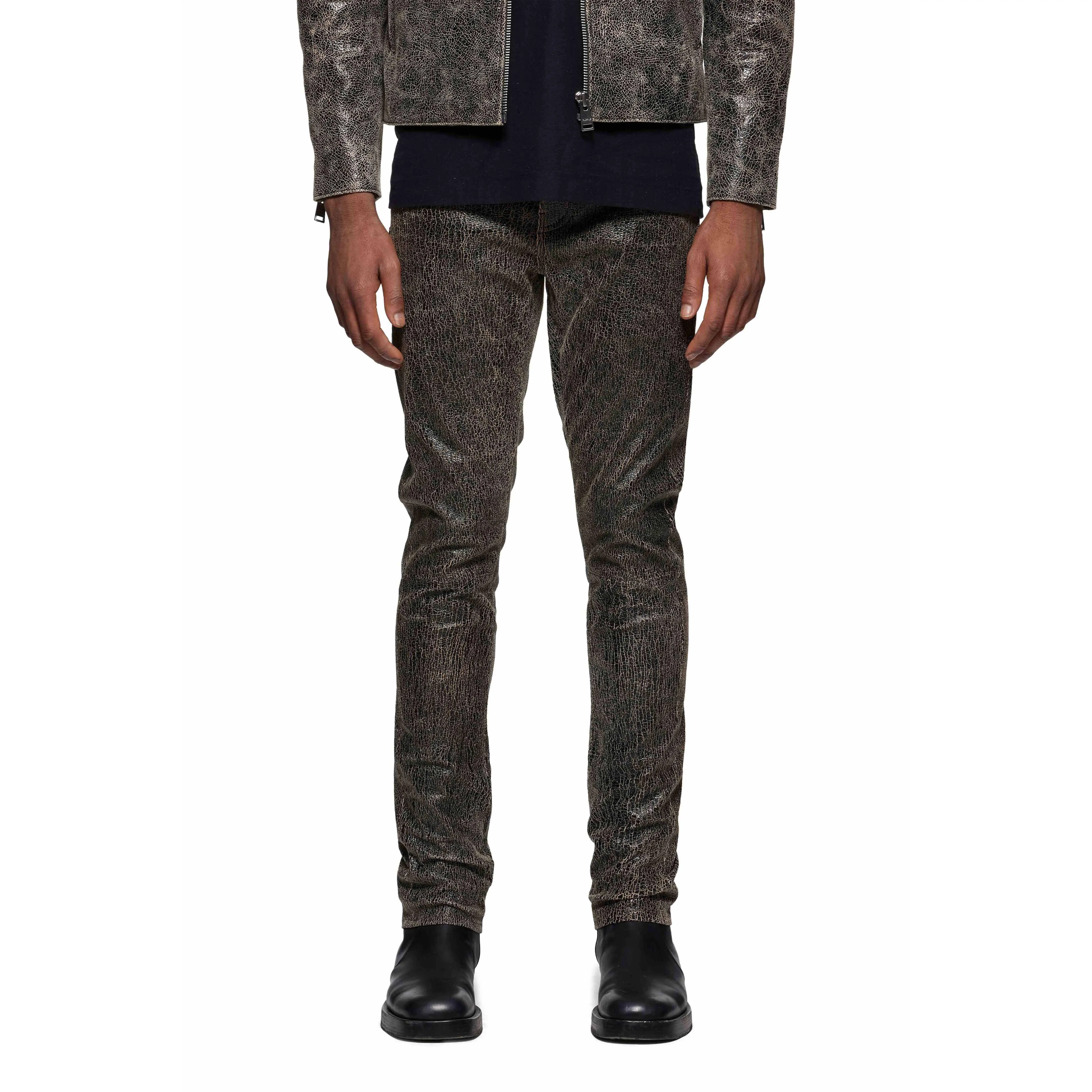P001 Slim Fit Leather Pant