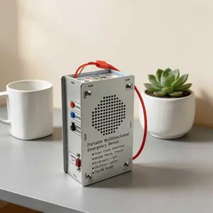 High-power 1000mAh hand-cranked generator, mini portable emergency power supply, safe and practical, suitable for leisure stress relief, outdoor adventure, camping, sudden power outages and other situations.