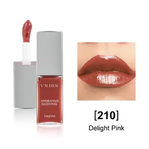 V'M DEW Hydrating Lipstick – Moisturizing & Long-Lasting – Enriched with Lanolin Oil & Squalane – Shade: Delight Pink 【210】 Lipgloss Moisturizer