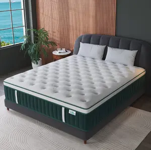 12/14 Inch Gel Memory Foam Mattress Hybrid Pocket Spring Twin Full Queen King Bed Mattress In A Box, Euro Top Medium Firm For Back & Lumbar Support, Individual Pocket Spring Bed For Motion Isolation & Fiberglass Free