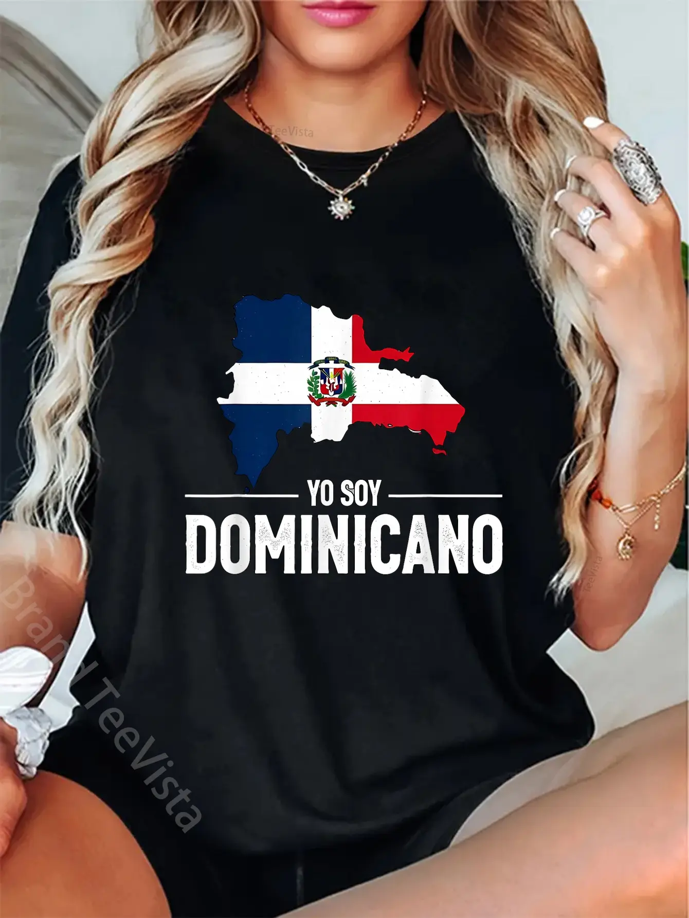 100% Cotton Yo Soy Dominicano Dominican Republic Flag T-Shirt