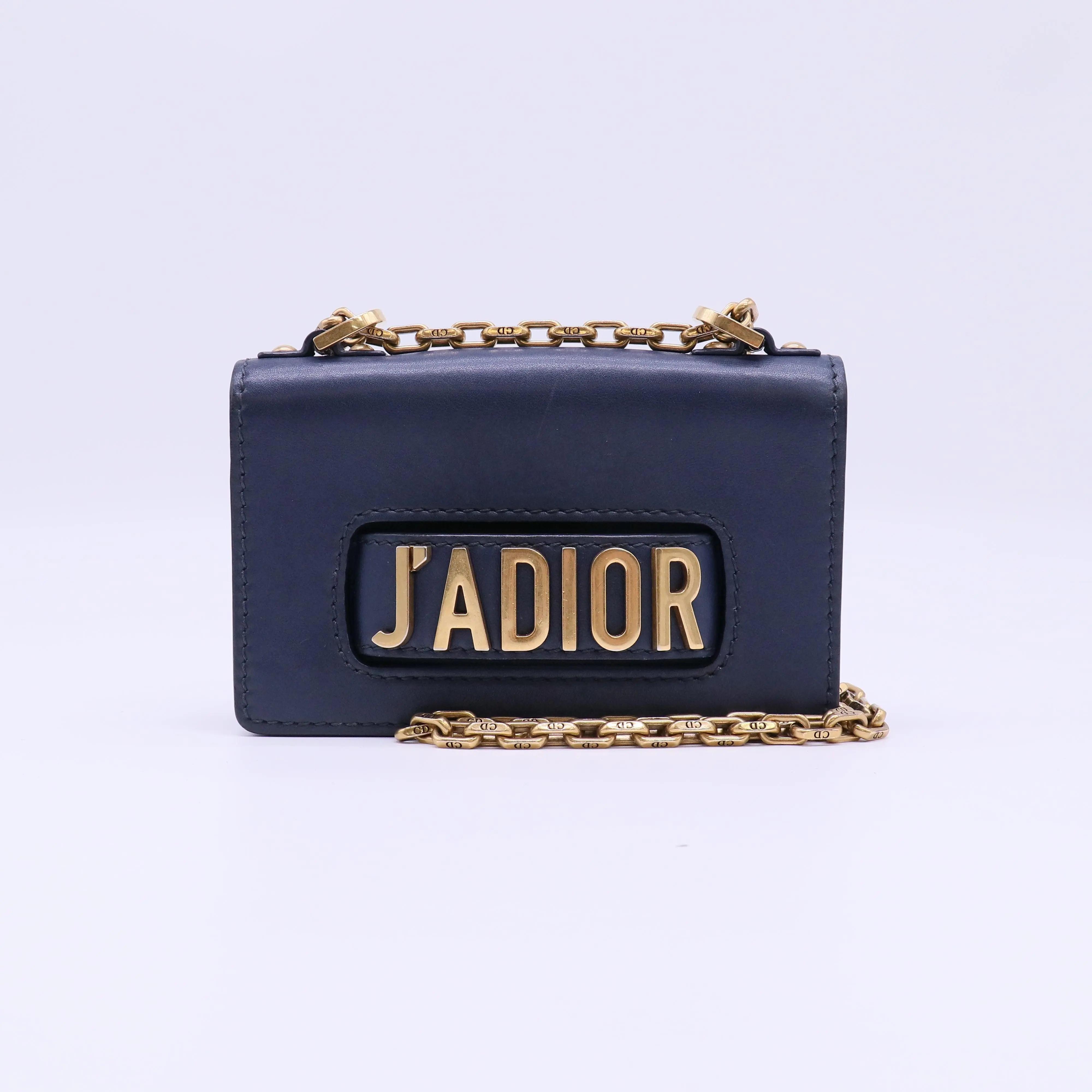 Pre-owned Dior Leather Crossbody Bags Christian J'Adior chain flap bag B22426